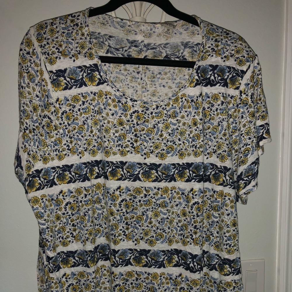 Lucky Brand Floral Graphic Tee